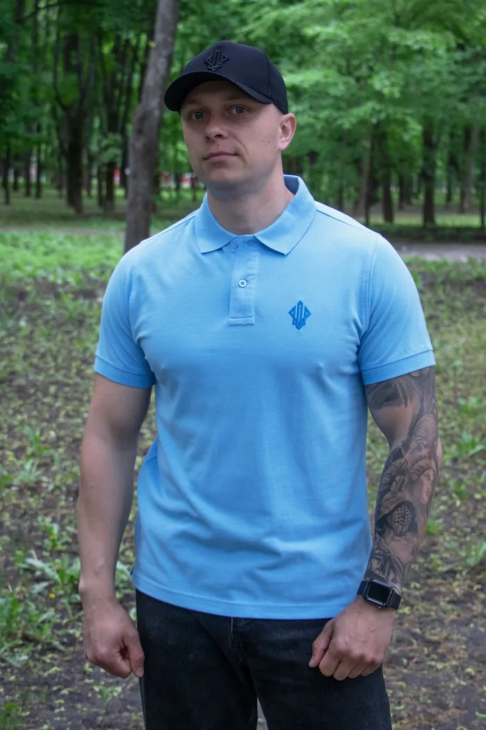 futbolka-polo-cholovicha-blakitna